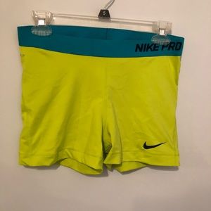 Nike pro spandex shorts